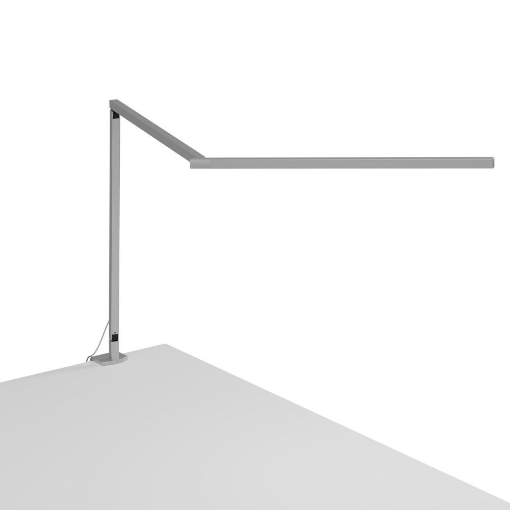 Koncept Lighting ZBD3000-D-SIL-2CL Z-Bar Desk Lamp Gen 4 (Daylight White Light; Silver) with Desk Clamp 